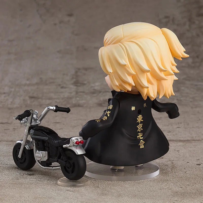 Anime Tokyo Revengers Manjiro Sano Draken Joint mobility Q-version Action Figure PVC Model Statue doll Toy Desk Decor Gift boxed