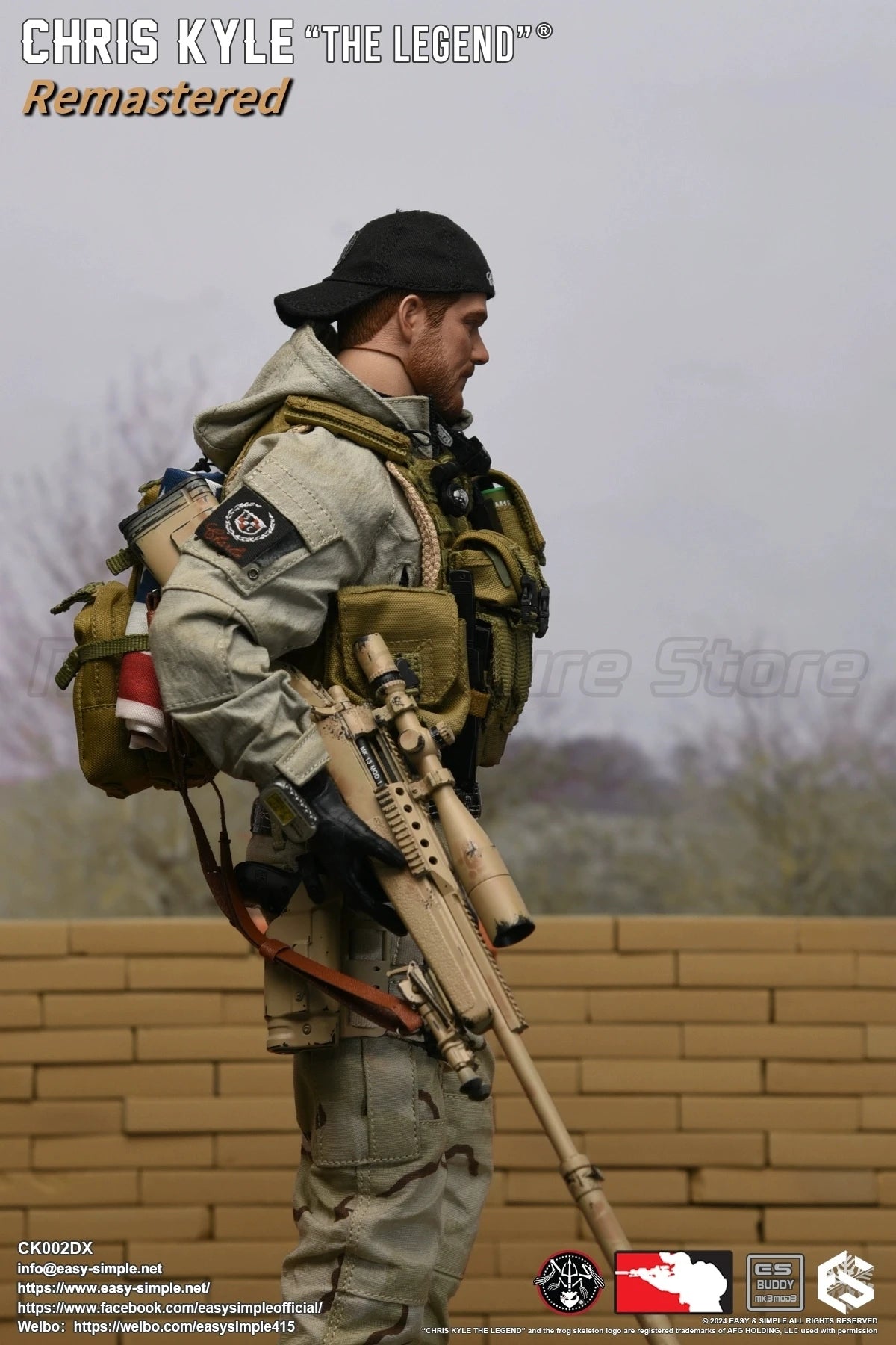 【MT】EASY SIMPLE ES CK002R/DX Version American Sniper Chris Kyle 1/6 Action Figure Model Toy Gift