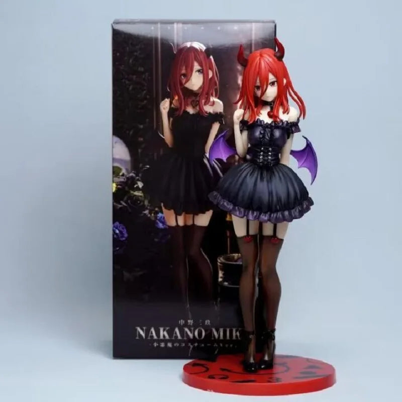 23cm Anime The Quintessential Quintuplets Figure Devil Nakano Miku Action Figures Pvc Statue Desktop Collection Model Toys Gift