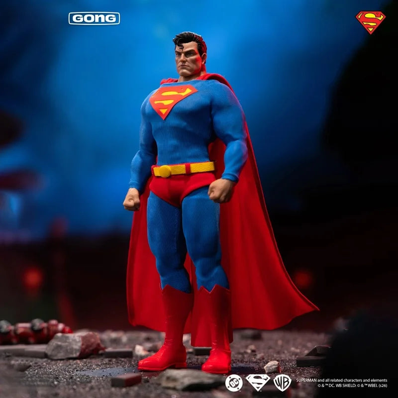In Stock Original GONG DC Batman Hush Superman Action Figure 1/12 Bruce Wayne Series Fabric Clothing Model Toy Collectible Gift