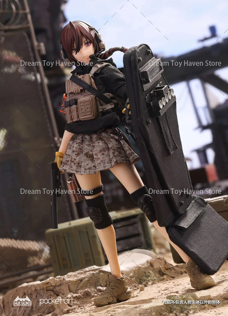 ‌HASUKI PA003/PA004 1/12 Scale Assault Trooper Sasha Nabeshima Heavy Shield Trooper Ritsuki Uzuki 6Inch Action Figure Soldier