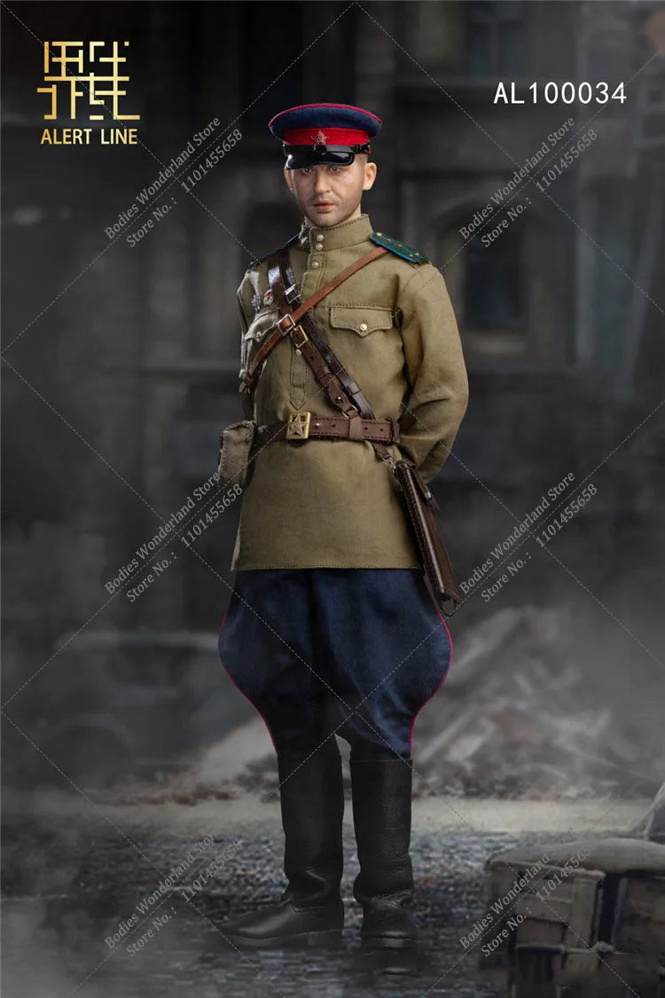 Original Alert Line AL100034 1/6 Scale WWII Soviet NKVD Officer Female Solider Full Set with Weapon Model for Fans Gifts