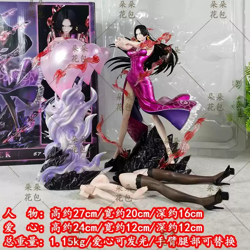 Anime One Piece Boa Hancock Herzform Ver. PVC-Actionfigur Sexy Girls Statue Sammlung Kampfmodell Spielzeug Puppengeschenke 27 cm