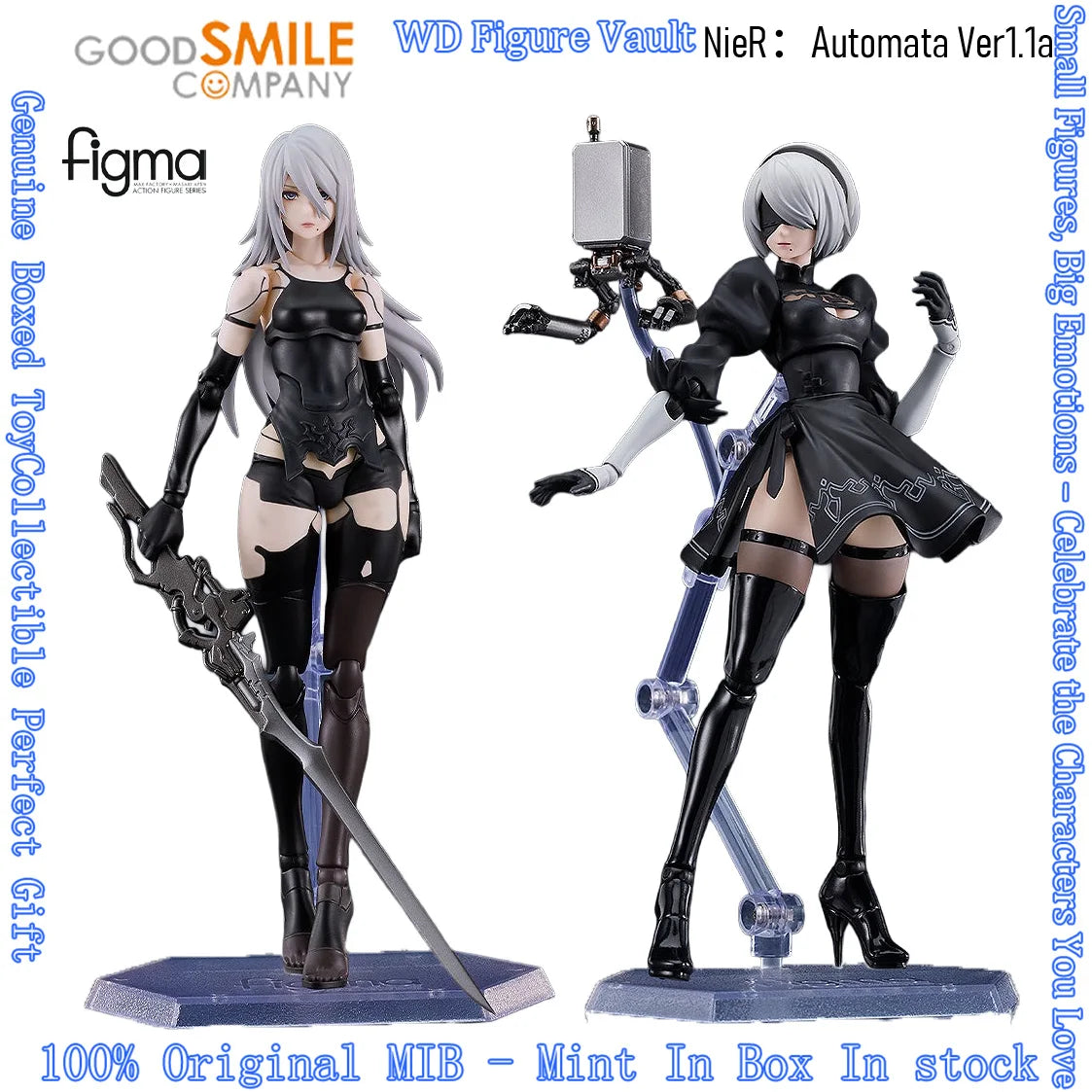 In stock GSC  NieR:Automata Ver1.1a figma A2  Yorha No. 2 Type B figma#649 643 Figures Anime Model Genuine Boxed ToyS Gift