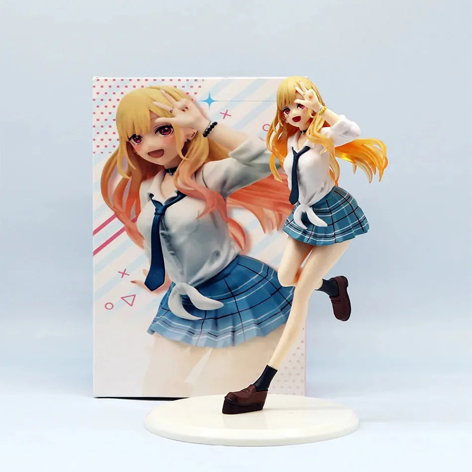 Cute Girl Uniforms Kitagawa Marin Action My Dress-Up Darling Anime Figure PVC Adult Collection Model Doll Toys