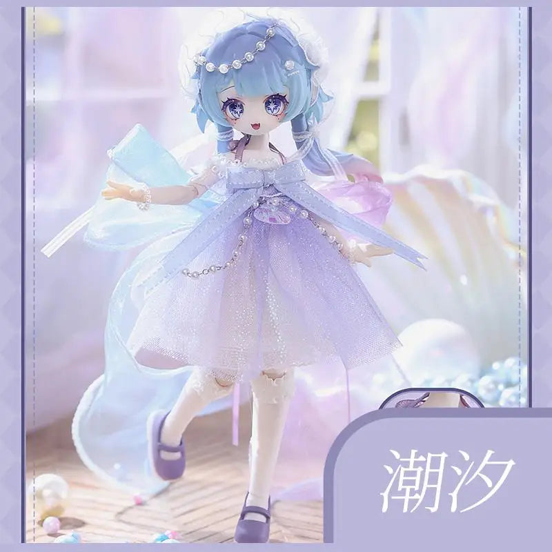 Genuine Meki Creation Heart Trendy Blind Box Toys 12 Points Bjd Action Figure Ornaments Original Toy Doll Figure Birthday Gift