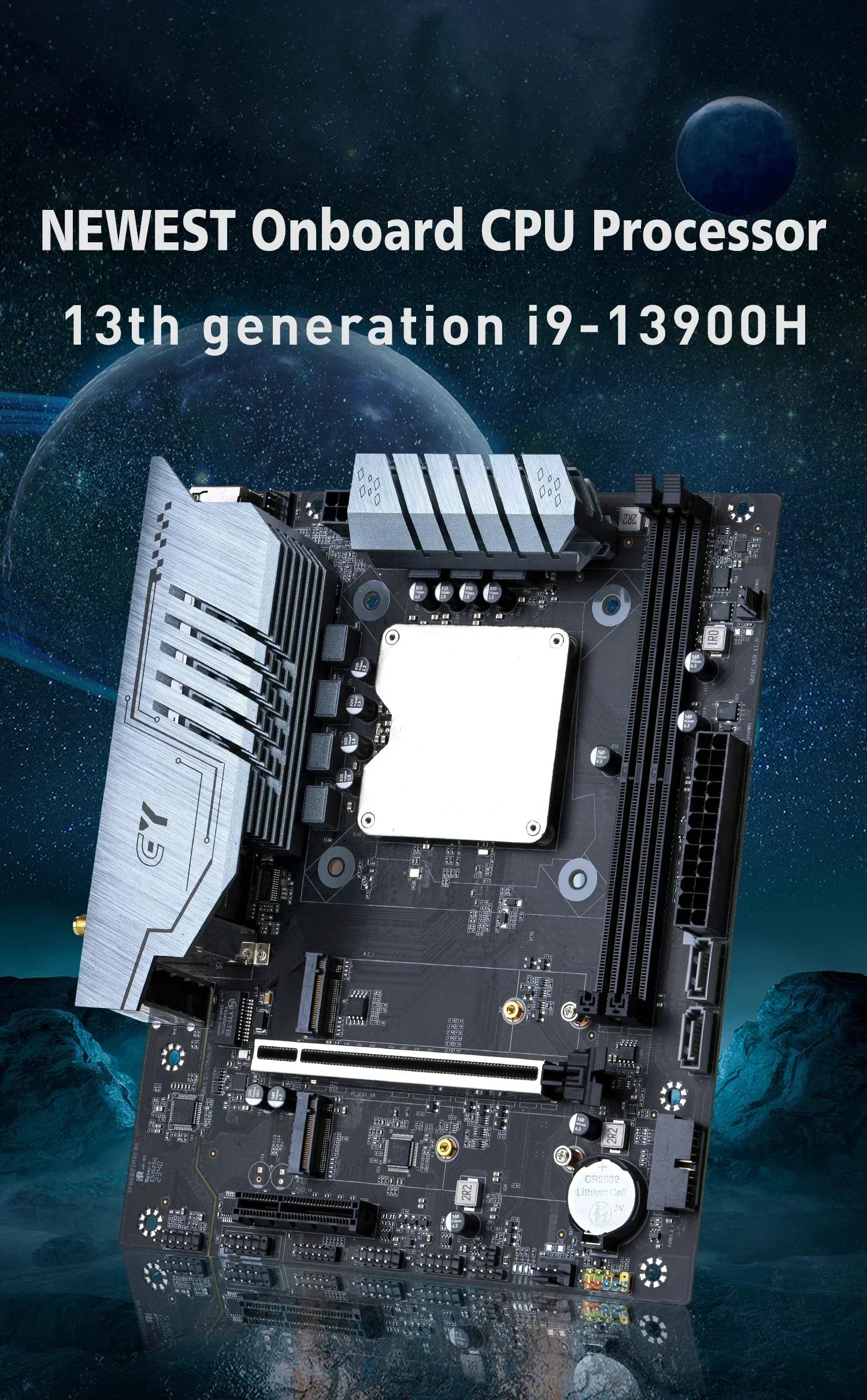 ERYING DIY-Motherboard mit Onboard-Core-CPU-Interpose-Kit i9 13900H i9-13900H DDR4 Gaming-PC Desktop-Computer Montageset