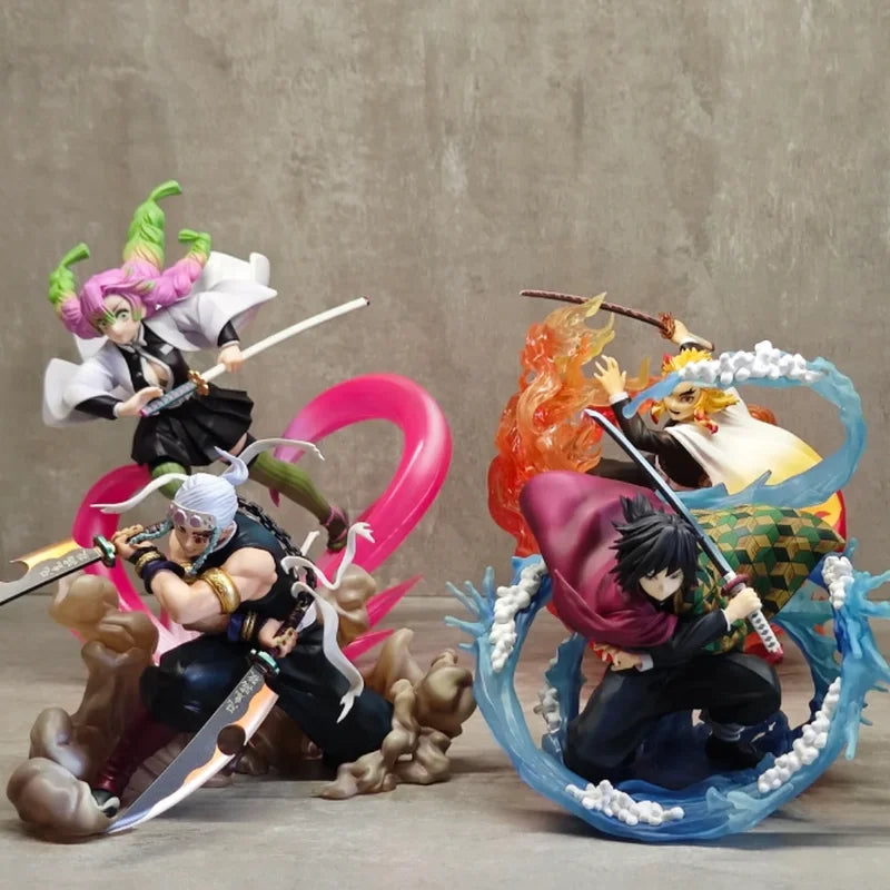 Kimetsu No Yaiba Anime Figur Tokitou Muichirou Dämonentöter Rengoku Kyoujurou Mitsuri Shinobu Nezuko 18cm Modell Geburtstagsgeschenk