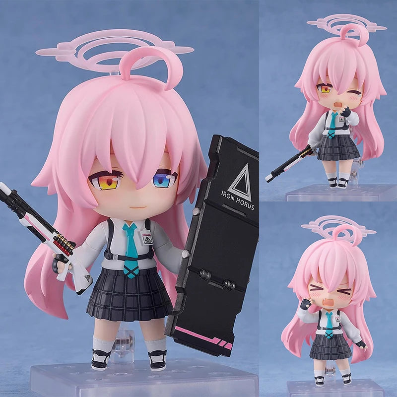 Blue Archive Q Version Nendoroid Shirako Sawa Mika Misono Arona Anime Figure Set Collectible Model