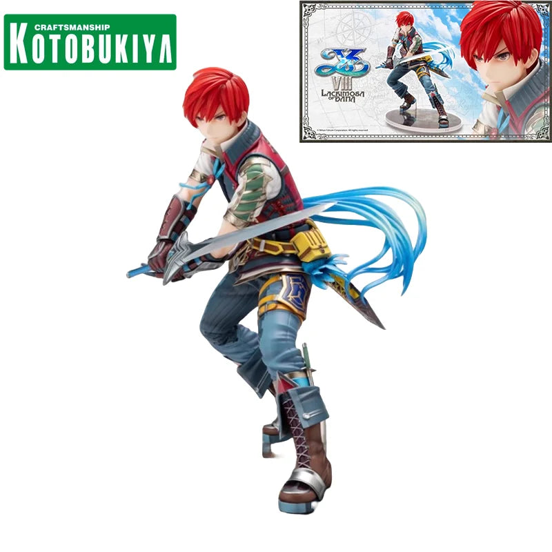 KOTOBUKIYA Original Ys Ⅷ：Lacrimosa of Dana Anime Adol Christin Action Figure Toys for Kids Gift Collectible Model