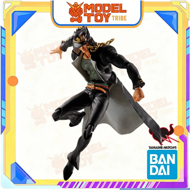 In-Stock Japan Bandai Original Anime JoJo's Bizarre Adventure SHF Jotaro Kujo about 170mm Action Figure Model Toy Collector Gift
