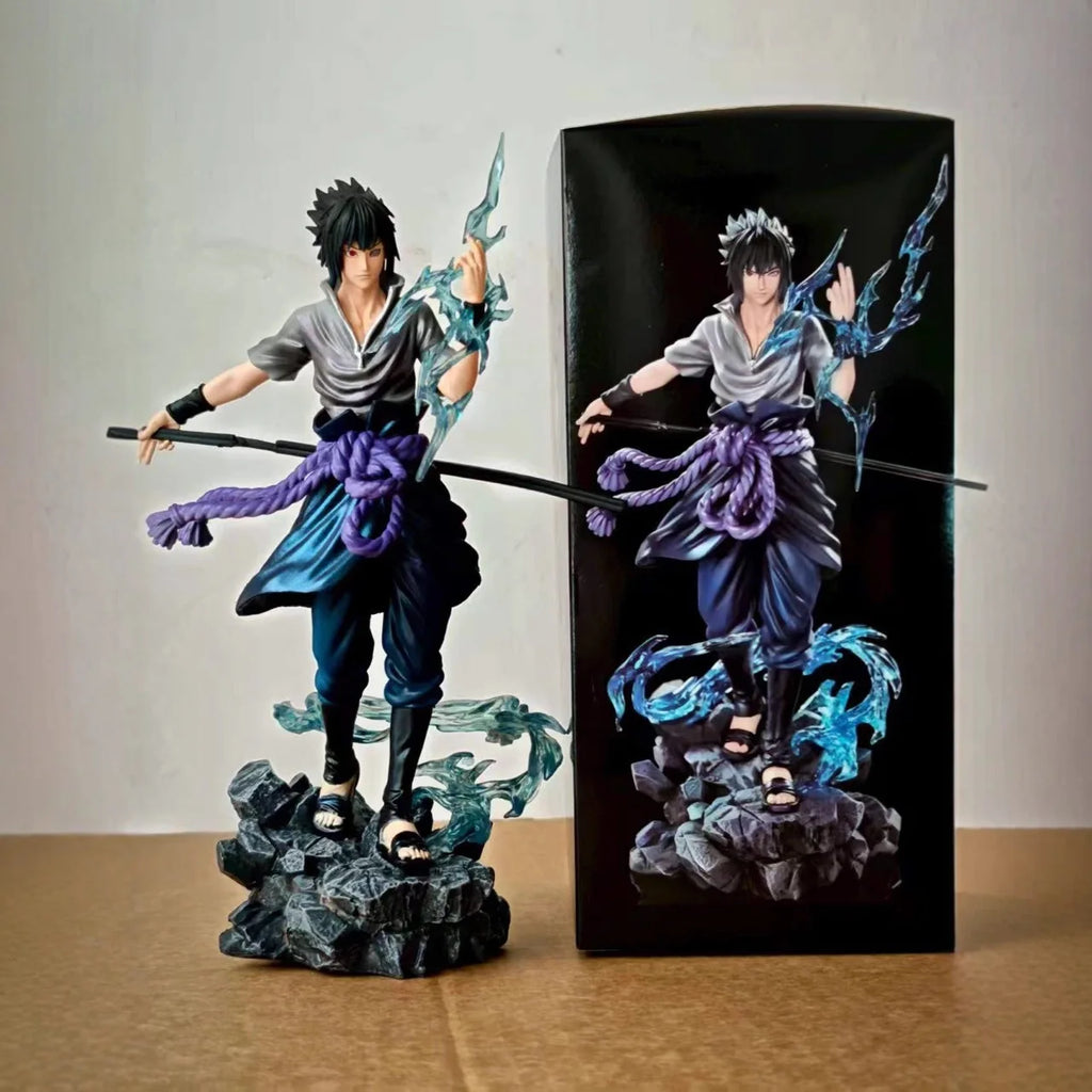 Anime Uzumaki Uchiha Sasuke Anime Figure Collectible Model Statue Desktop Toy Gift for Boys