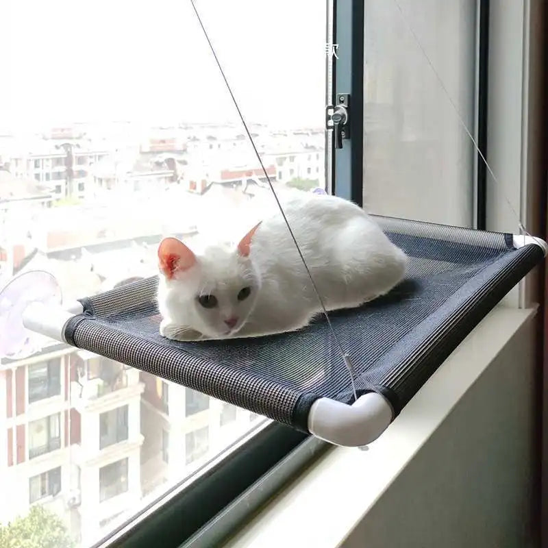 Cat Hammock Window Perch Suction Cup Pet Bed All Season Hanging Cat Nest for Balcony