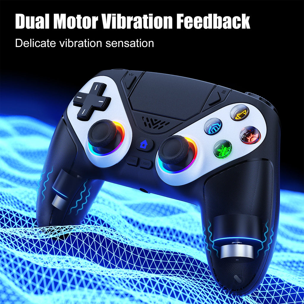 Controller for PS5/Playstion 5 Pro/Slim/PC Console Wireless Gamepad Game Joystick RGB Lights Turbo Touchpad Hall Trigger Rocker