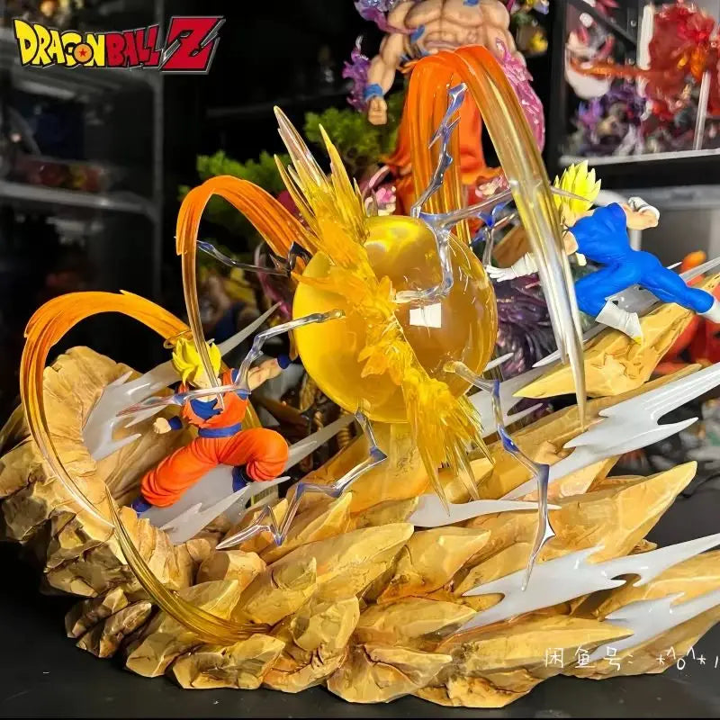 18cm Dragon Ball Figure Goku Vs Vegeta Figure Sky Top Wcf Goku Vs Vegeta Anime Figure Goku Vegeta Action Figurine Pvc Model Gift
