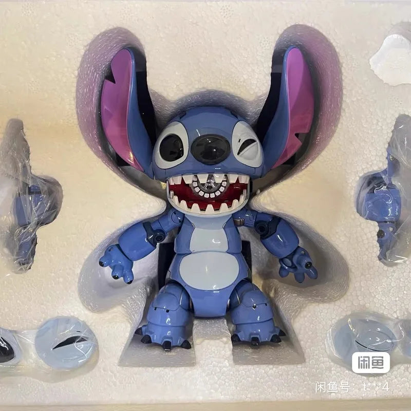 Original BLITZWAY Disney Pinocchio Alloy Movable Mechanical Goofy Action Figure Collectible Mickey Model  Led Eyes Birthday Gift