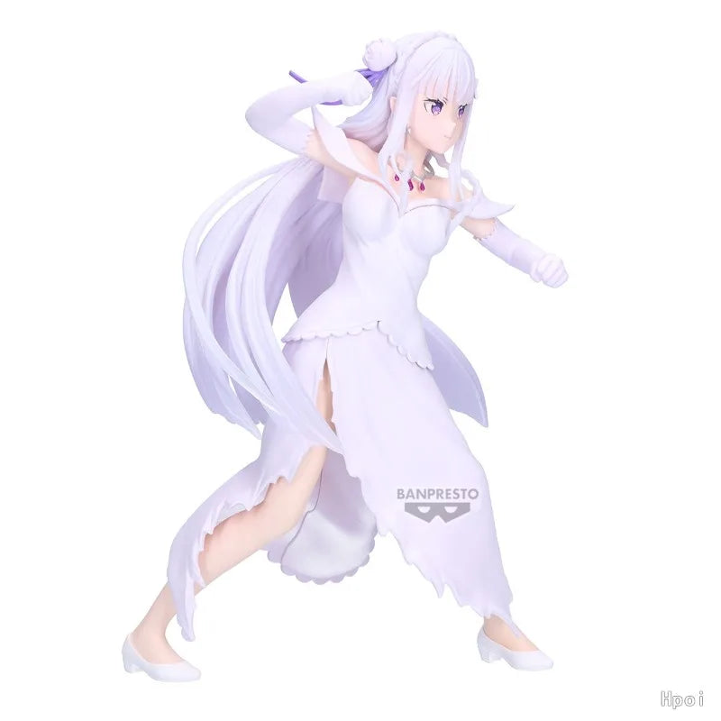 Pre-sale in August 2026 Original BANPRESTO ESPRESTO Re: ZERO - Starting Life in Another World - Emilia Figures Toys Ornaments