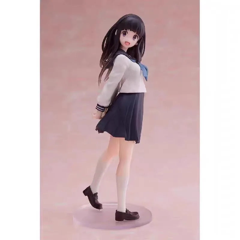 17cm Anime Hyouka Chitanda Eru Jk Uniform Figures Car Computer Case Decoration Model Doll Trendy Toy Gifts Collectible