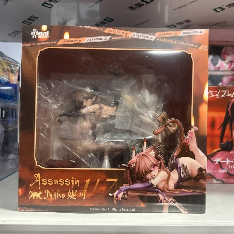 Original AniMester Shadow Meow Nicole 18cm 2025 New Product Collection Anime 1/7 Model Toy Figure Ornaments