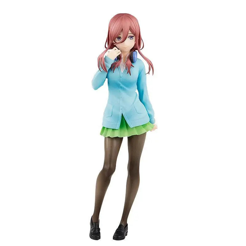 18CM The Quintessential Quintuplets Ichika Nino Miku Yotsuba Itsuki JK Uniform PVC Action Figure Collectible Model Surprise Gift