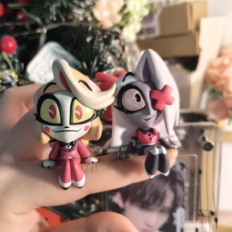Original Hazbin Hotel Anime Figures Husk Angel Dust Vaggie Charlie Niffty Alastor Figurine Alastor Action Figure Gifts Model Toy