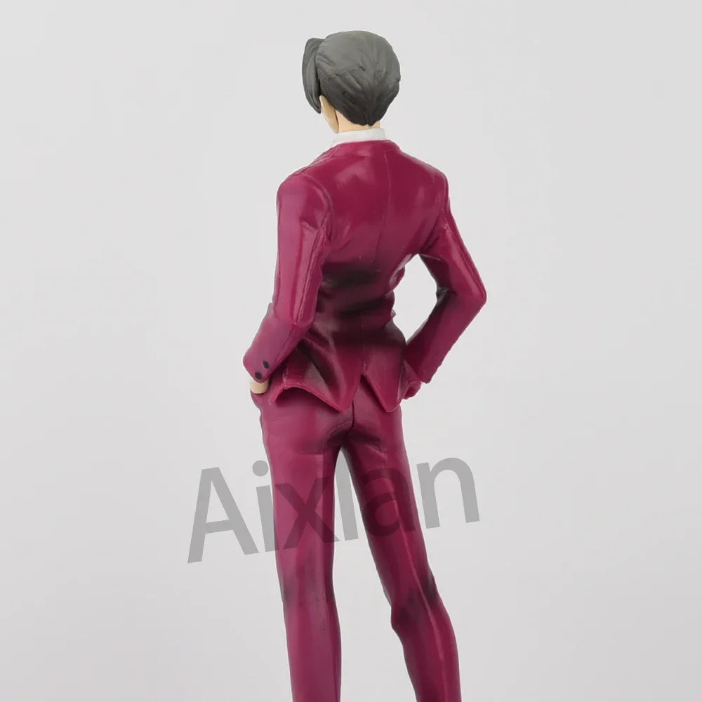 Aixlan 16 cm Anime-Figur Miles Edgeworth PVC-Actionfigur Gregory Edgeworth Figur Sammlermodell Spielzeug Kindergeschenk NZCP