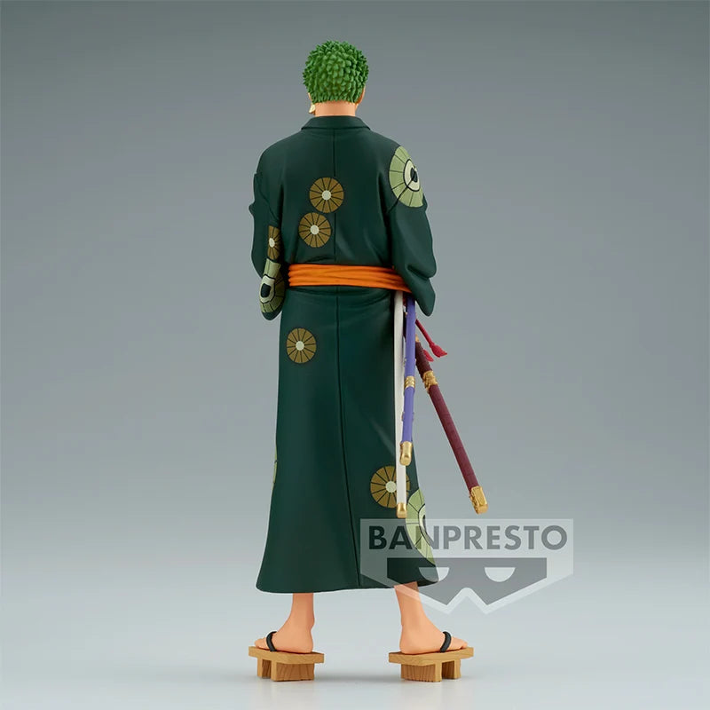 In Stock Bandai Original Banpresto ONE PIECE DXF Roronoa Zoro Anime Action Figure Model Figures Toys