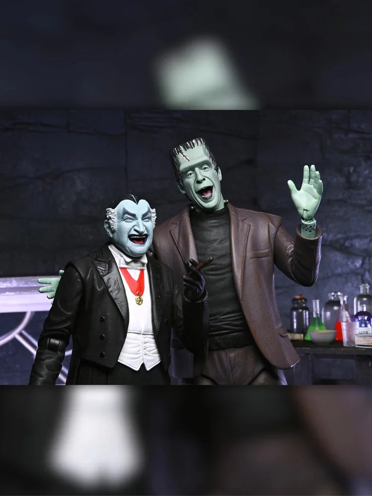 NECA The Munsters (TV Series) - Ultimate Grandpa/Herman Munster 7” Scale Action Figure Model Doll Garage Kit