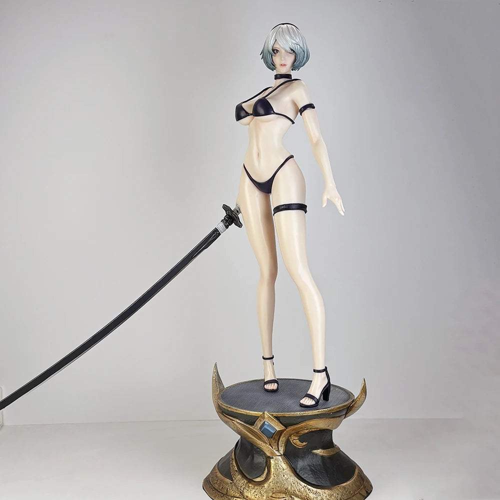 55 cm NieR Automata YoRHa Nr. Typ 2B GK PVC Actionfigur Anime Figur Modell Spielzeug Sammlung Puppengeschenk