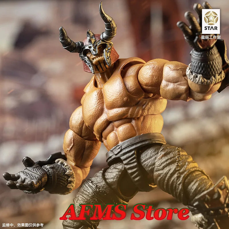 1/12 Scale Collectible WOW Garrosh Hellscream 16cm Ancient Battlefield Berserker Orc Full Set Action Figure Model Doll Toys
