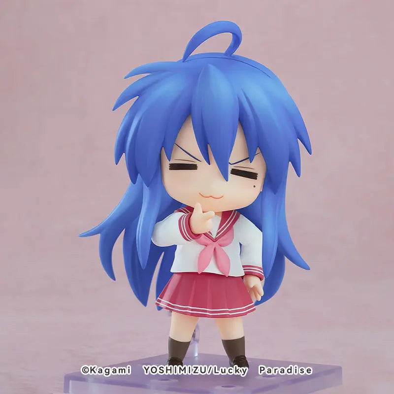 Lucky Star Izumi Konata 2.0 Mini Action Figure Movable Joints High Detail Anime Collectible Articulated Model Desktop Toy Gift