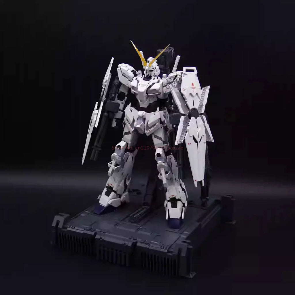 SHENSHOU 2202 Mgex Unicorn Ver.Ka 1/100 Rx-0 Assembly Plastic Model Kit Action Figure With Light Assembly And Maintenance Toys