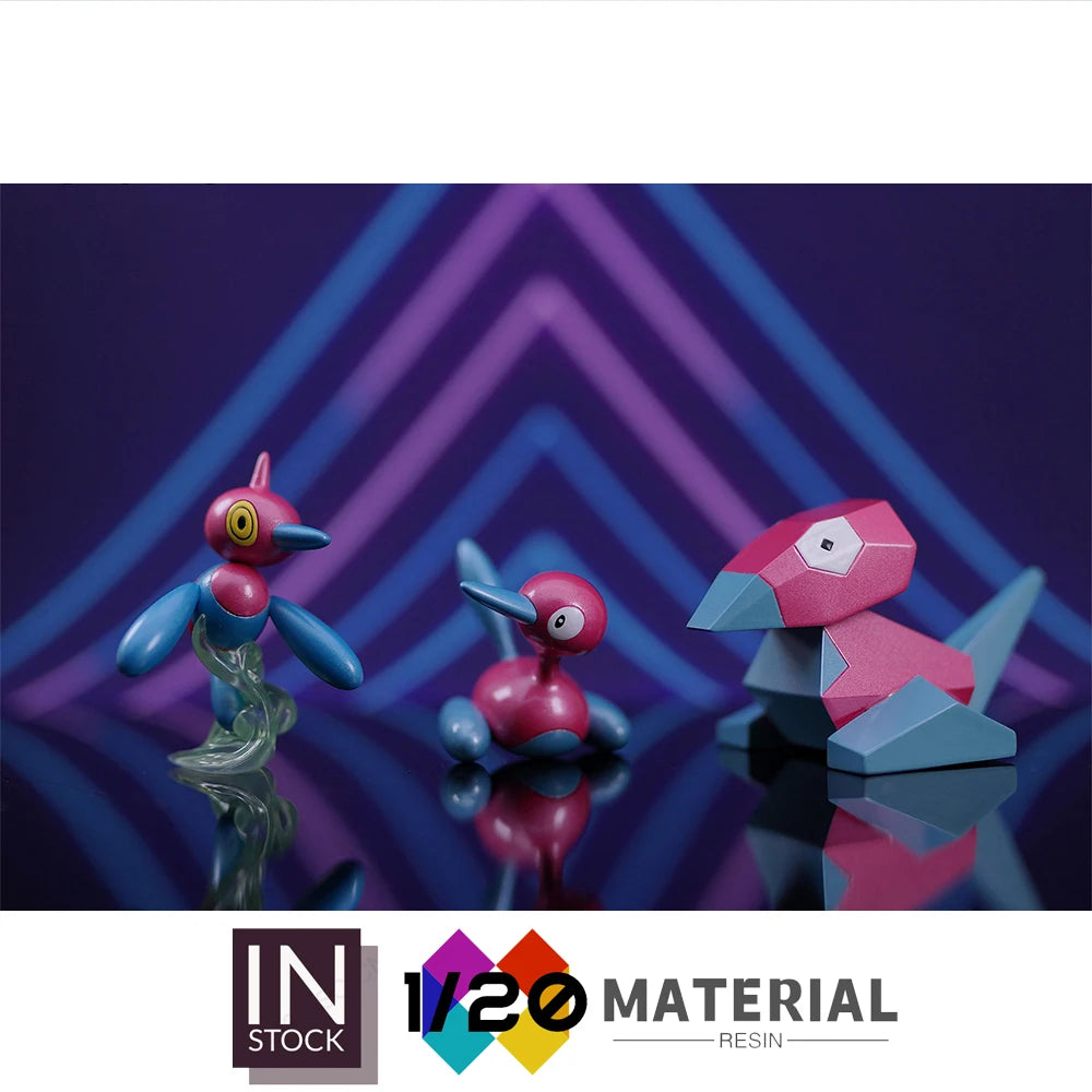 [In Stock]1/20 Resin Scale World [HH] - Porygon & Porygon2 & Porygon-Z [Split RE-MENT]