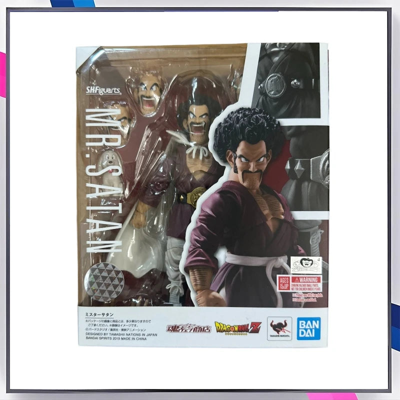 Original BANDAI S.H. Figuarts Mister Satan Dragon Ball Z in Stock Anime Collection Action Figures Model Toys