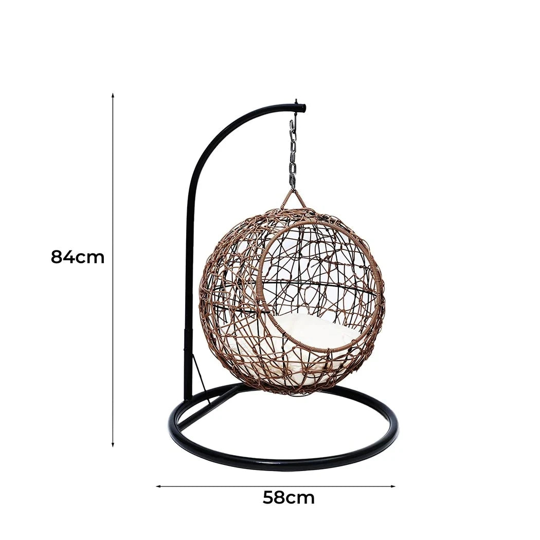 Cat Beds Hanging Chair Elevated Puppy Wicker Hanging Basket Swinging Egg Chair Pet Swing Basket
