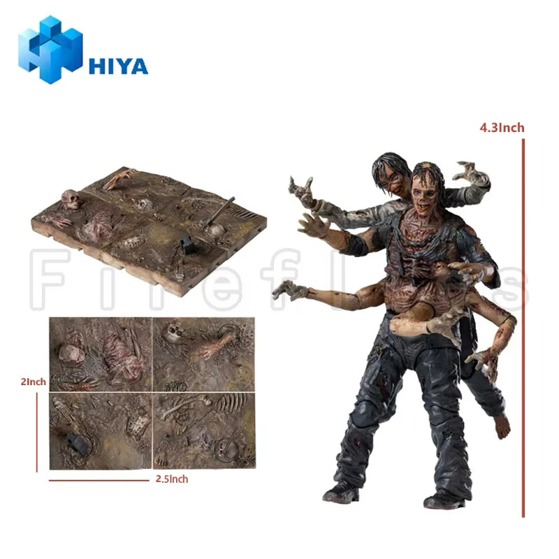 1/18 HIYA Action Figure Exquisite Mini Series The Walking Dead Negan Daryl Walker King Dark Eyes Walker Anime Toy