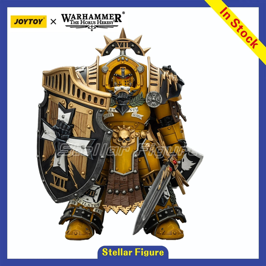 【SF】JOYTOY Warhammer 1/18 Action Figure Imperial Fists Legion Praetor in Tartaros Terminator Armour with Power Sword and Vigil