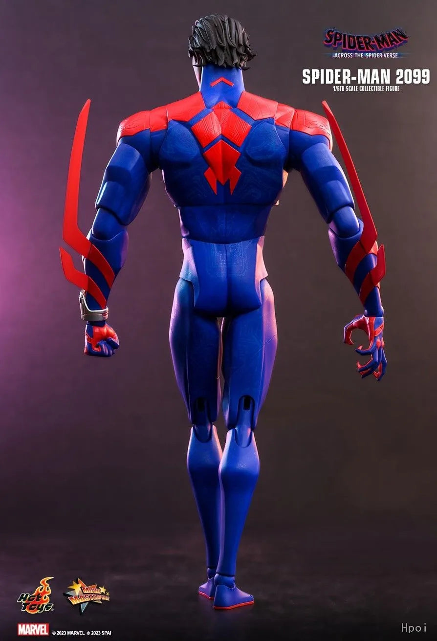 In Stock Original Hot Toys MMS711 SPIDER-MAN ACROSS SPIDER-VERSE PART ONE SPIDER-MAN 2099  Anime Figures Models Gifts Toys