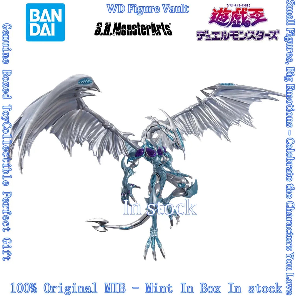 In stock Bandai S.H.MonsterArts Stardust Dragon (Yu-Gi-Oh 5D s) Figures Anime Model Genuine Boxed Toy Gift