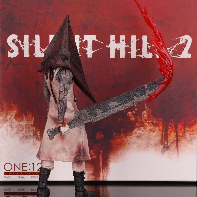 Premium 1:12 Scale Real Cloth Silent Hill Red Pyramid Thing (Pyramid  Executioner/Butcher) Articulated Collectible Figure