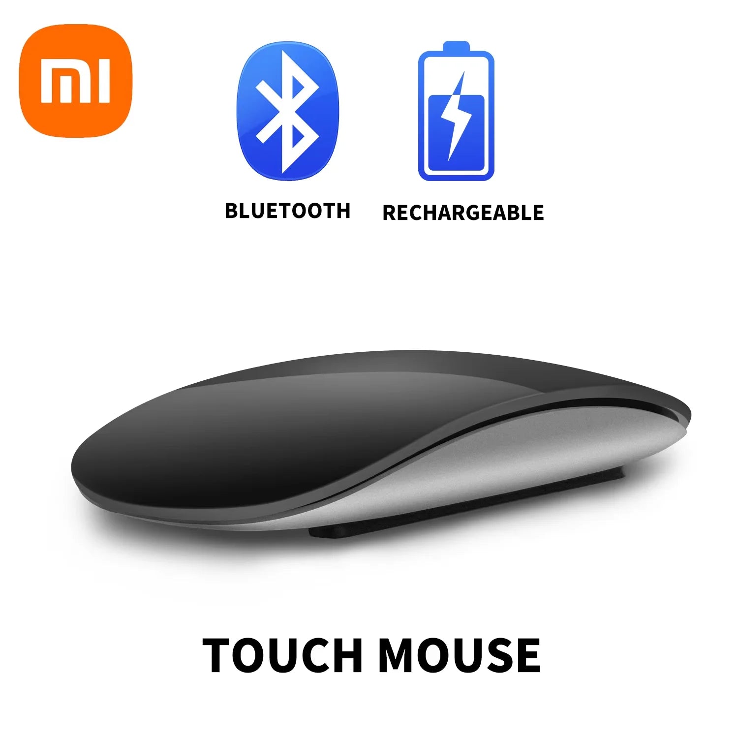 Xiaomi Drahtlose Bluetooth Computer Maus Magie Dual-Modus Stille Wiederaufladbare Touch Schlank Ergonomische PC Mäuse Für Apple Macbook Air