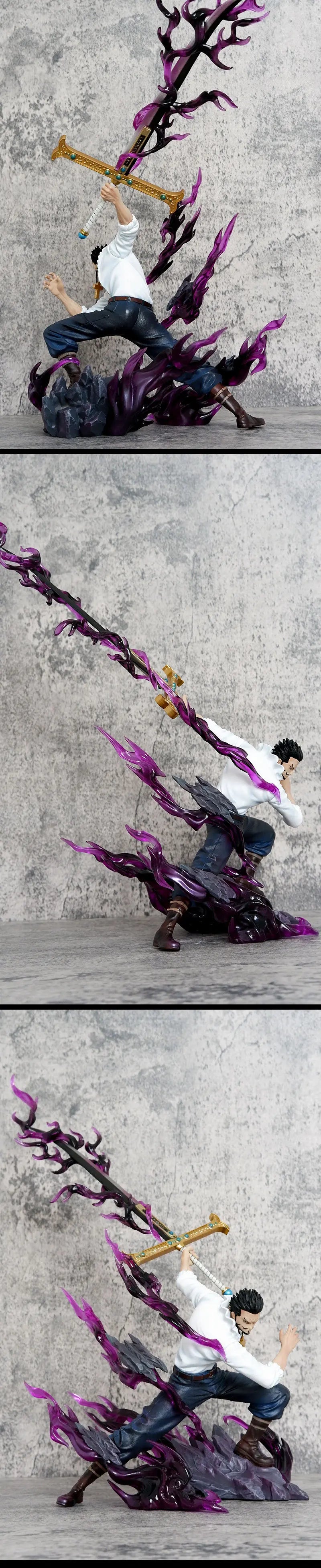 Neue Hawkeye Figuren One Piece Mi Hawk Action-Cartoon-Figur 35 cm PVC-Statue Modell Ornament Dekoration Kinderspielzeug Geschenke