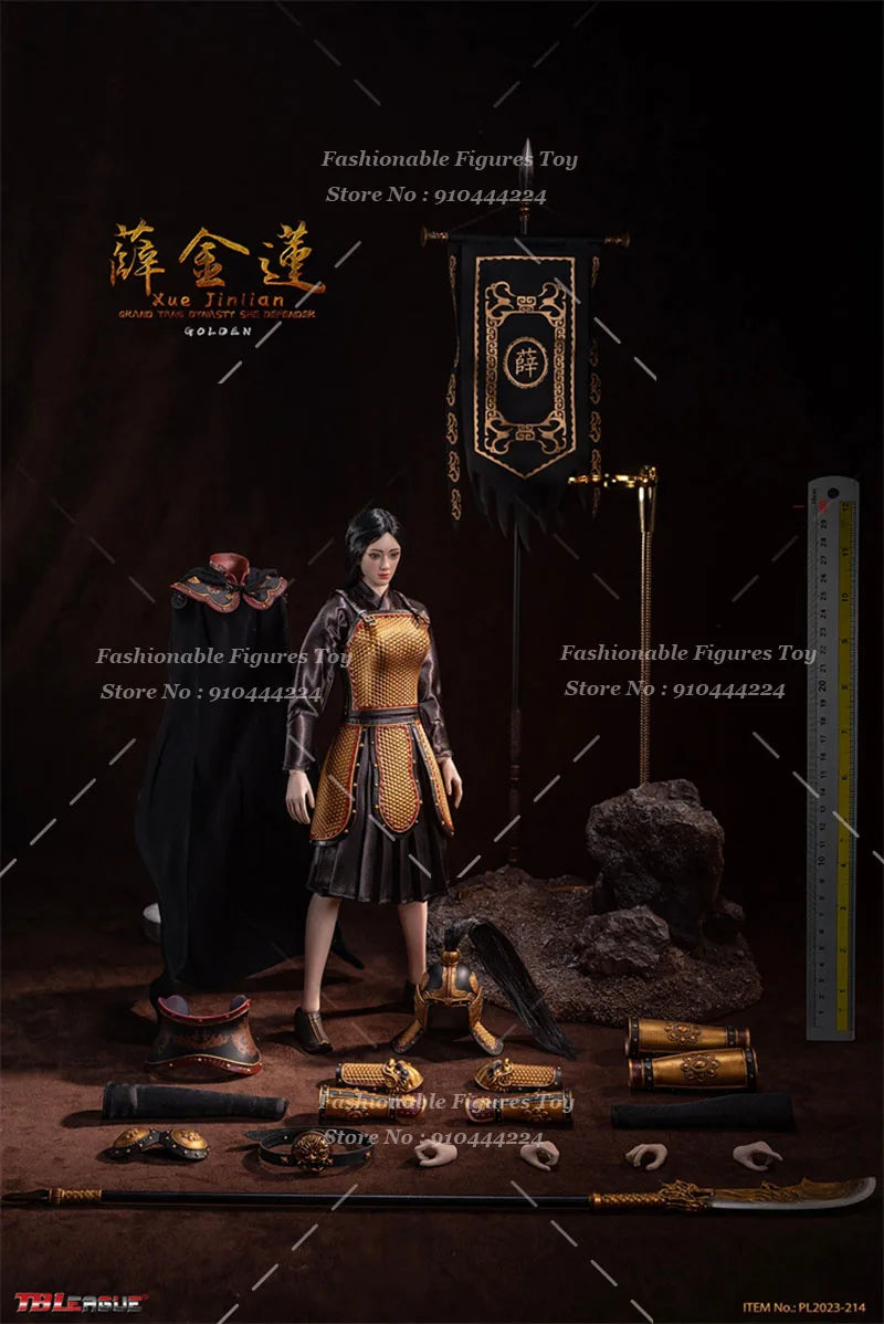 TBLeague 1/6 Women Soldier Xuejinlian Brave Tang Dynasty Female Generals 12Inch Full Set Action Figure Body Collectib