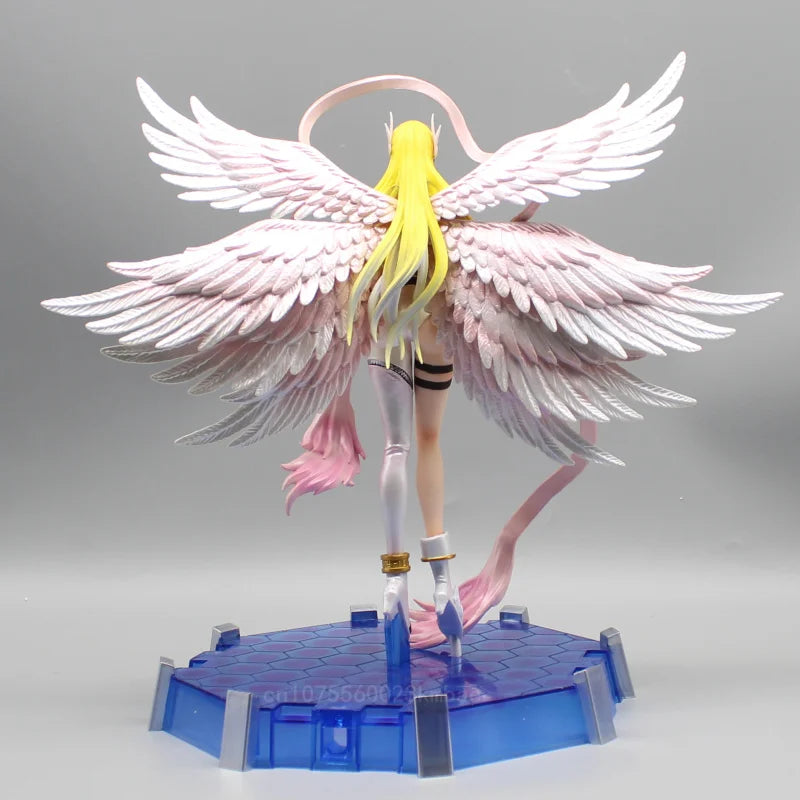 Digimon Anime Figuren Digital Monster Angewomon Figur Angemon Modell 28cm Statue Spielzeug Sammlung Desktop Dekoration Kinder Geschenk