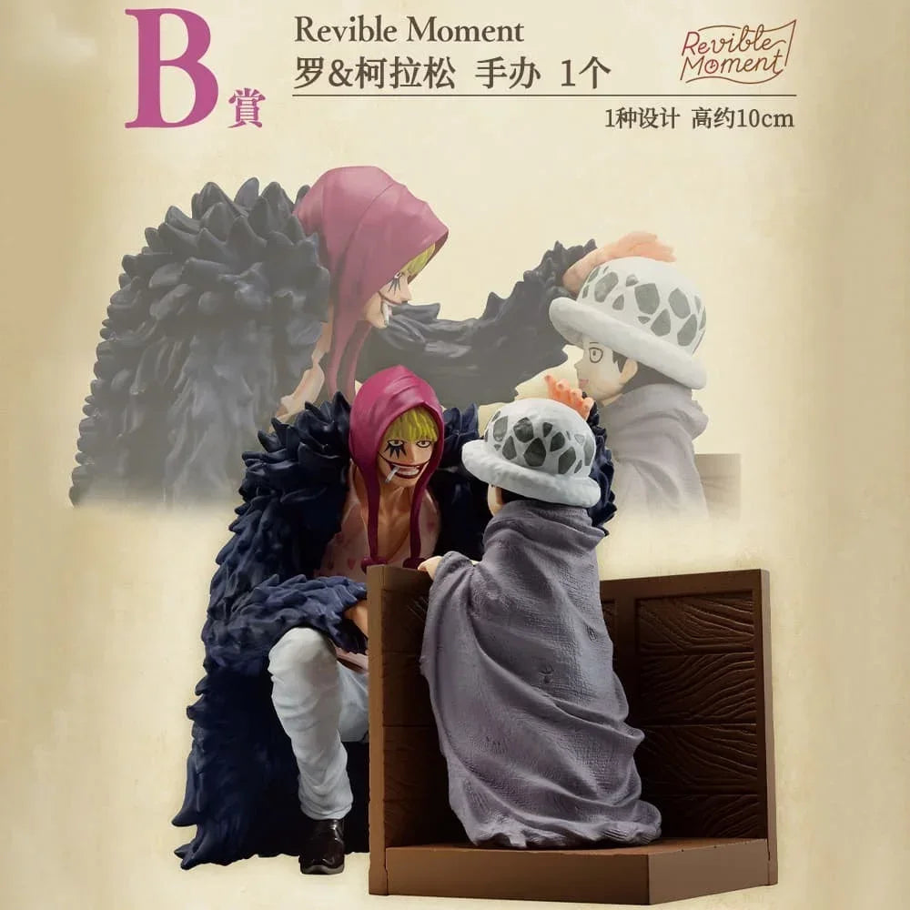 Bandai Original One Piece Anime Figure Ichiban Kuji Four Emperors Straw Hat Luffy Law Corazon Robin Olvia Yamato Toys Gifts