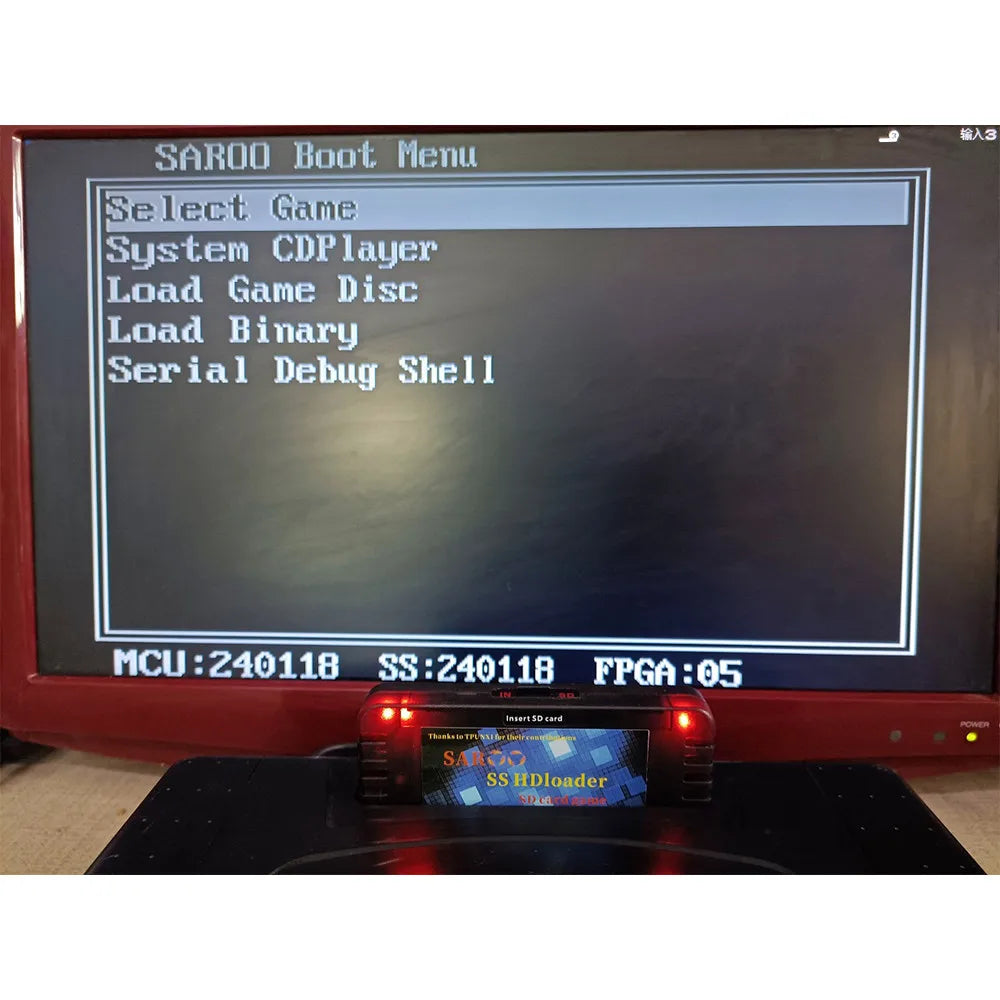 Saturn HD Loader SAROO Support English Menu SS Everdrive Cartridge Use TF Card Read ISO Adapter For SS Console