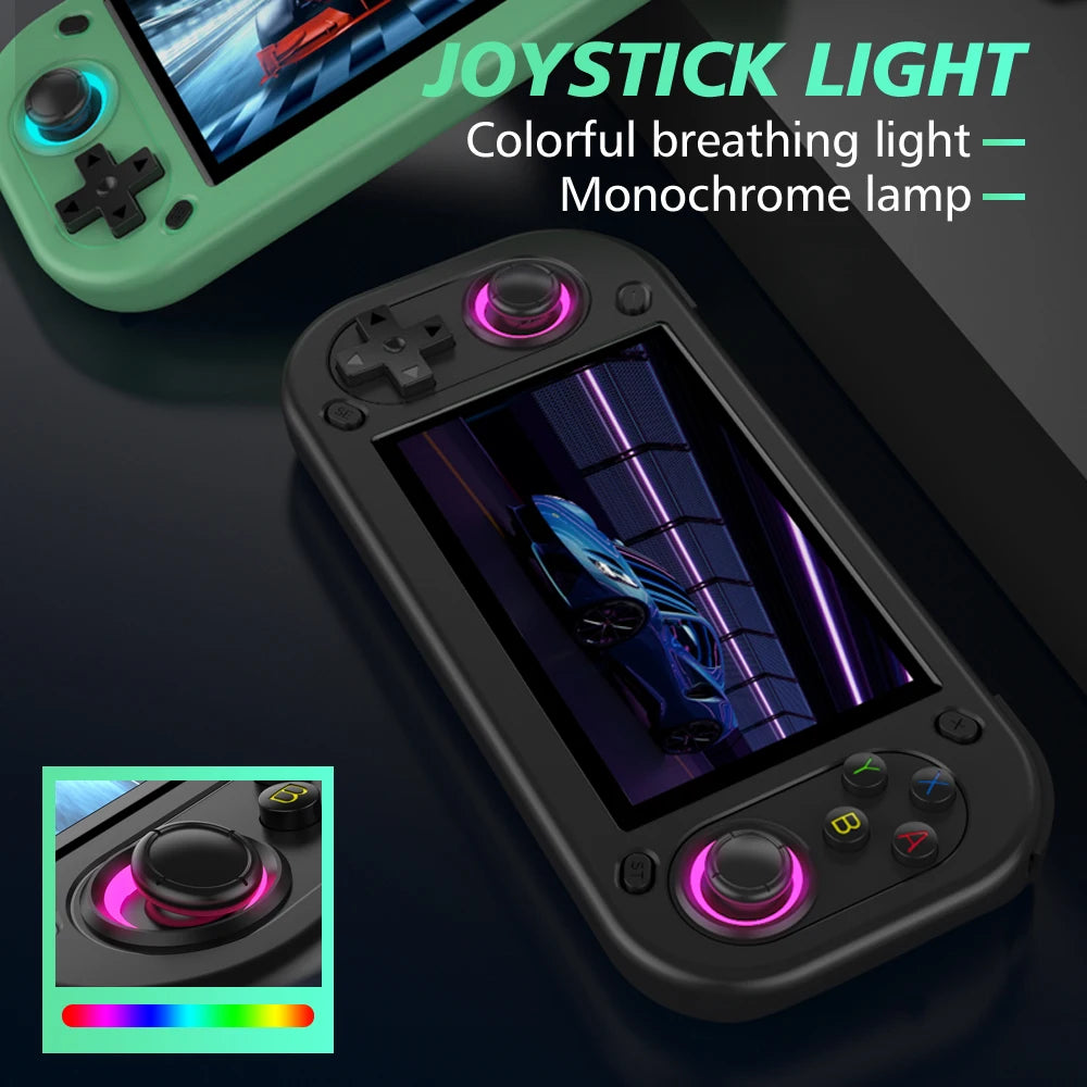 2025 NEW R43S Retro Handheld Video Game Console Linux System 4.3 Inch Screen 1920*1080 Portable Pocket Video Player HDMI Out 64G