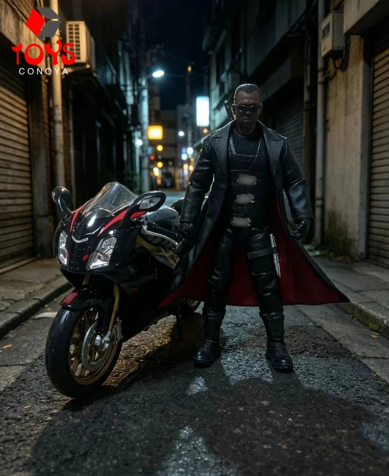 1/12 Scale Black Leather Coat Cloth Coat Clothes Model Fit 6'' Notaman Romankey Male Soldier Action Figure Body