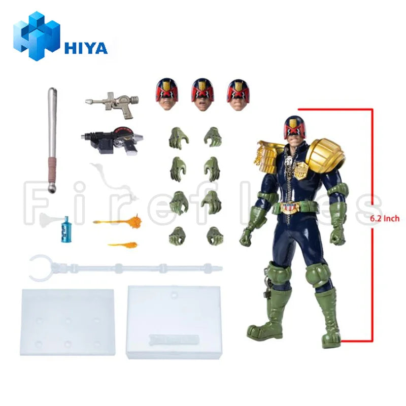 1/12 HIYA 6Inch Action Figure Exquisite Super Series Judge Dredd Anime Collection Model Toy