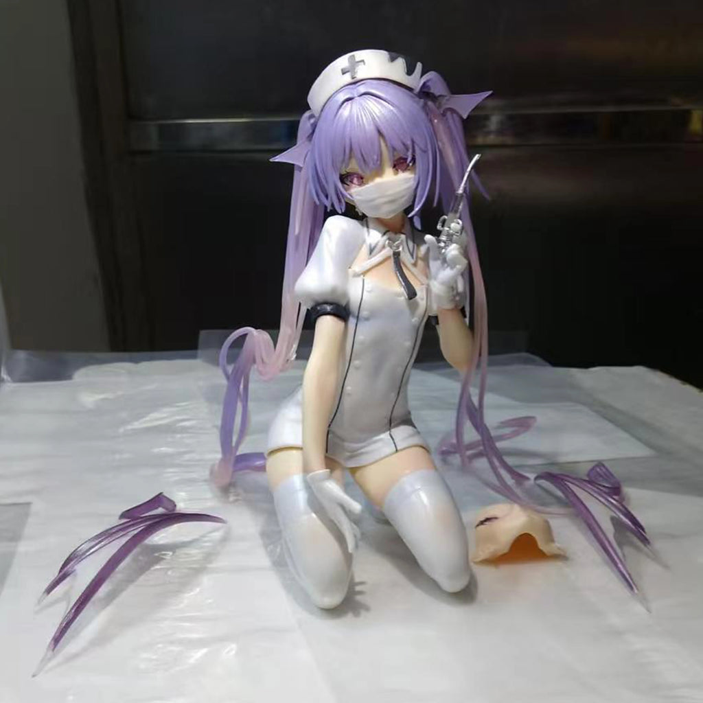 Nurse Uniform Eve Figure Sweet Toxic Little Devil Beautiful Girl Game Anime Figures Models Collection Desk Ornament Doll Toy